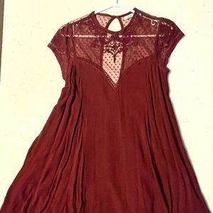 Urban Outfitters Red Bohemian Mini Dress